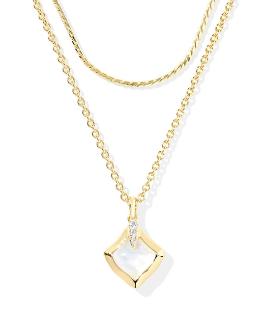 KENDRA SCOTT Joelle Gold Multi Strand Necklace