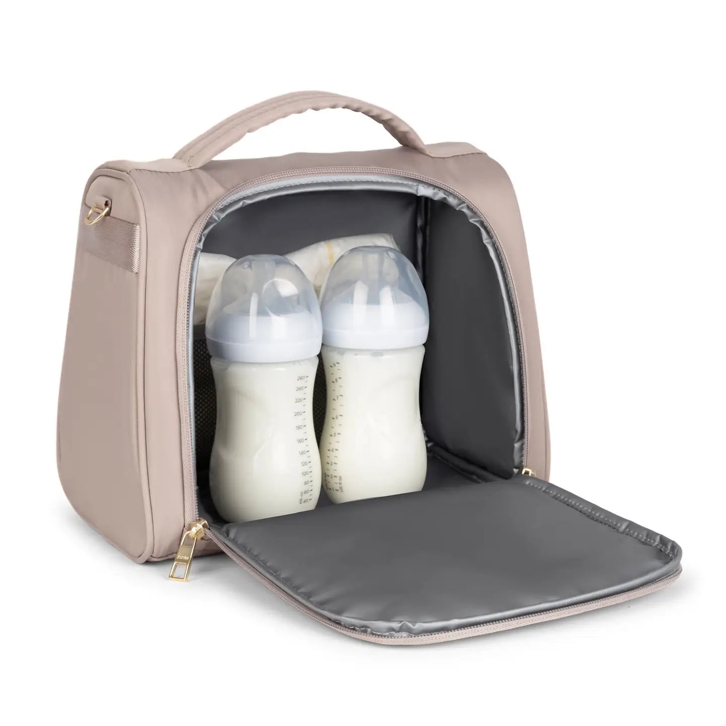 Insulated Bottle Bag Taupe