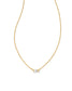 KENDRA SCOTT Juliette Gold Pendant Necklace in White Crystal