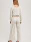 Wide Neck Off the Shoulder Knit Jumpsuit