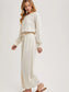 Wide Neck Off the Shoulder Knit Jumpsuit