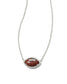 KENDRA SCOTT Football Silver Short Pendant Necklace