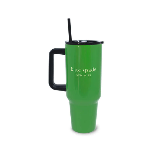 Kate Spade  Stainless Steel 40 oz. Tumbler, Green