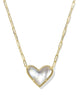 Ari Heart Statement Short Pendant Necklace
