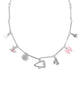 Cheer Silver Charm Necklace