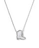 Drill Team Boot Silver Short Pendant Necklace