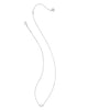 Juliette Silver Pendant Necklace in Rose Quartz