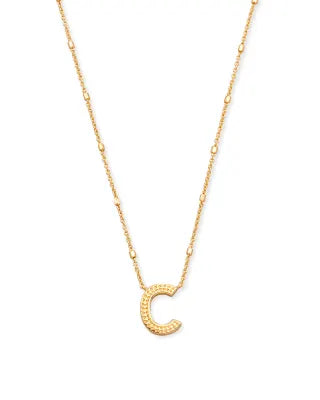 KENDRA SCOTT Letter C Pendant Necklace in Gold