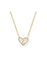 KENDRA SCOTT Heart Letter C Short Pendant Necklace