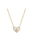 KENDRA SCOTT Heart Letter E Short Pendant Necklace