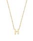 KENDRA SCOTT Letter H Pendant Necklace in Gold