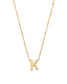KENDRA SCOTT Letter K Pendant Necklace in Gold