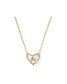 KENDRA SCOTT Heart Letter N Short Pendant Necklace