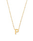 KENDRA SCOTT Letter P Pendant Necklace in Gold