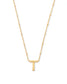 KENDRA SCOTT Letter T Pendant Necklace in Gold