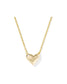 KENDRA SCOTT Heart Letter J Short Pendant Necklace
