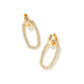 Kendra Scott Danielle Convertible Link Earrings in White Crystal