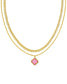 KENDRA SCOTT Mallory Rose Gold Multi Strand Necklace