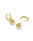 KENDRA SCOTT  Mallory Rose Gold Huggie Earrings