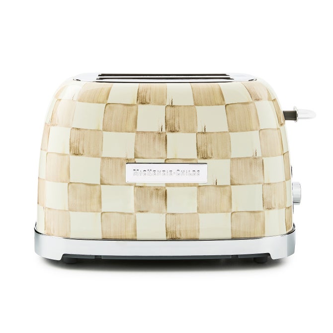 Mocha Check 2-Slice Toaster