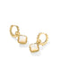 KENDRA SCOTT  Mallory Rose Gold Huggie Earrings