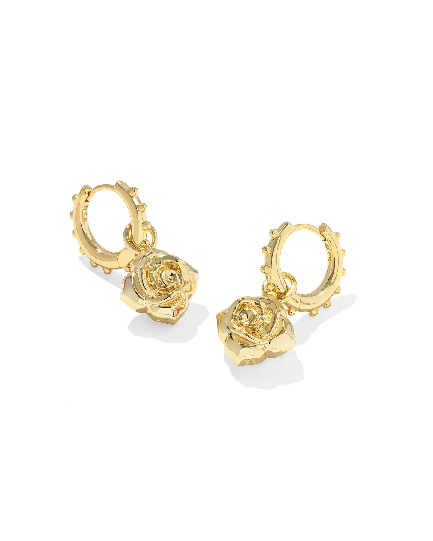 KENDRA SCOTT  Mallory Rose Gold Huggie Earrings
