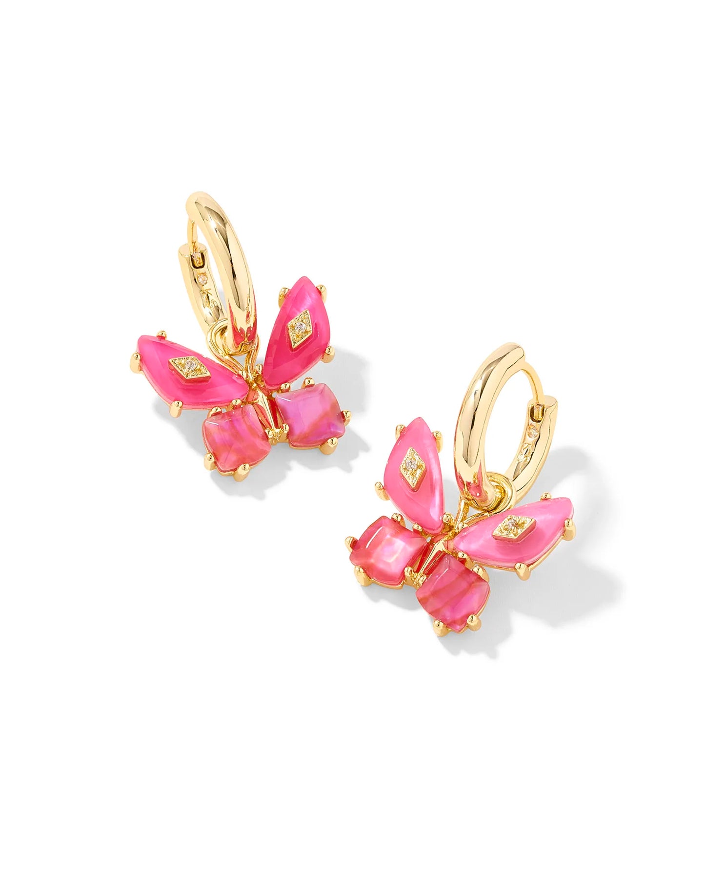 KENDRA SCOTT Bianca Butterfly Gold Huggie Earrings