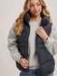 Zipper Down Puffer Hooded Vest