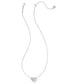 KENDRA SCOTT Holland Silver Heart Short Pendant Necklace in White