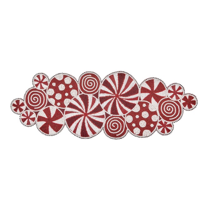 Peppermint Beaded Runner