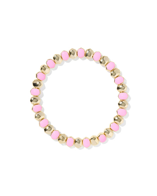KENDRA SCOTT Daphne Enamel Gold Stretch Bracelet