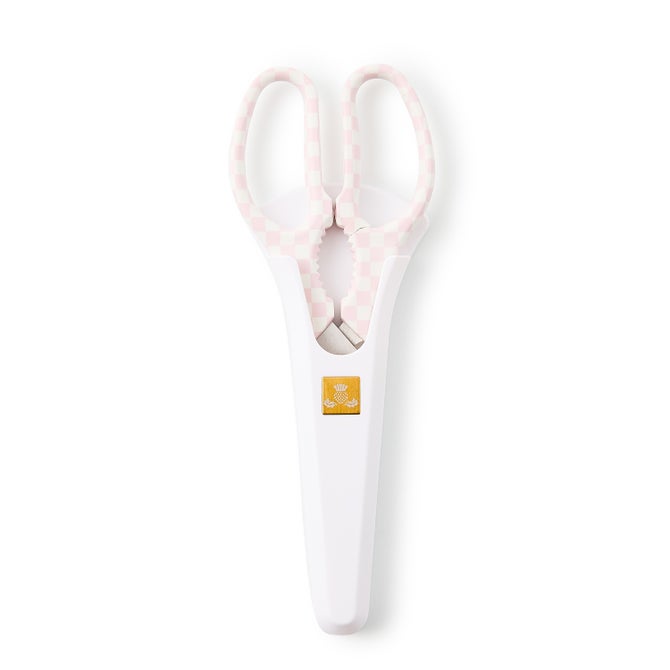 Pink & White Check Kitchen Shears