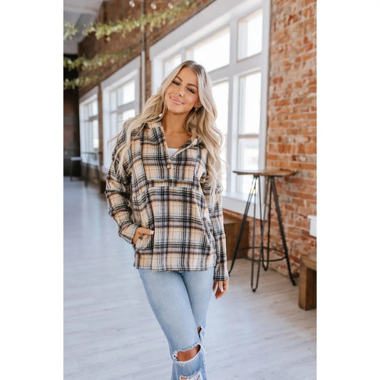 Lorelai Plaid Pullover Hoodie