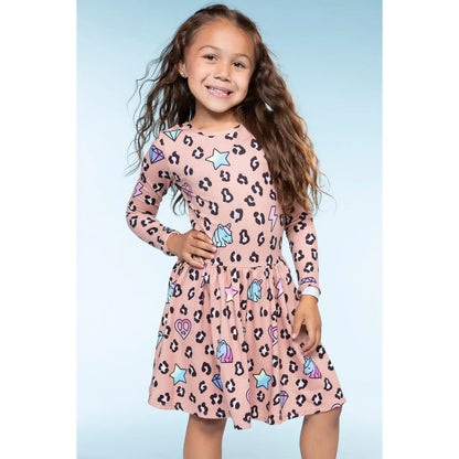 Simply Soft Long Sleeve Be Happy Dress