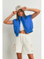 Fall Zip-Up Crop Puffer Fall Vest