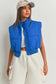 Fall Zip-Up Crop Puffer Fall Vest