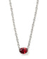 KENDRA SCOTT Cailin Silver Pendant Necklace in Red Crystal