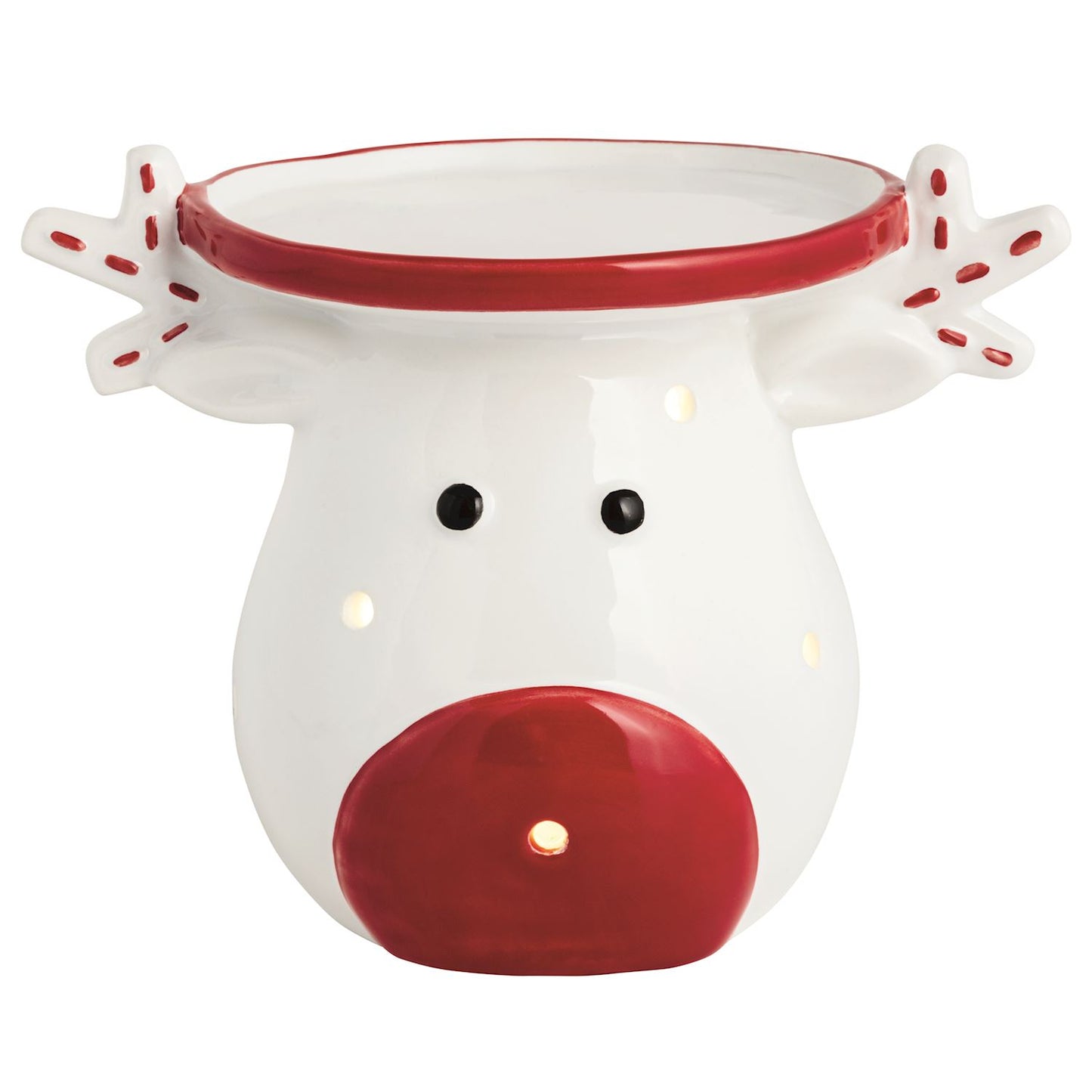 MUDPIE Reindeer Light-Up Pillar Holder