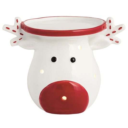 MUDPIE Reindeer Light-Up Pillar Holder