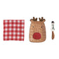 Reindeer Tray & Towel Set