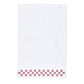 Hand Towel with Rose Check Border