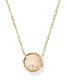 KENDRA SCOTT Sand Dollar Gold Short Pendant Necklace