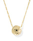 KENDRA SCOTT Sand Dollar Gold Short Pendant Necklace