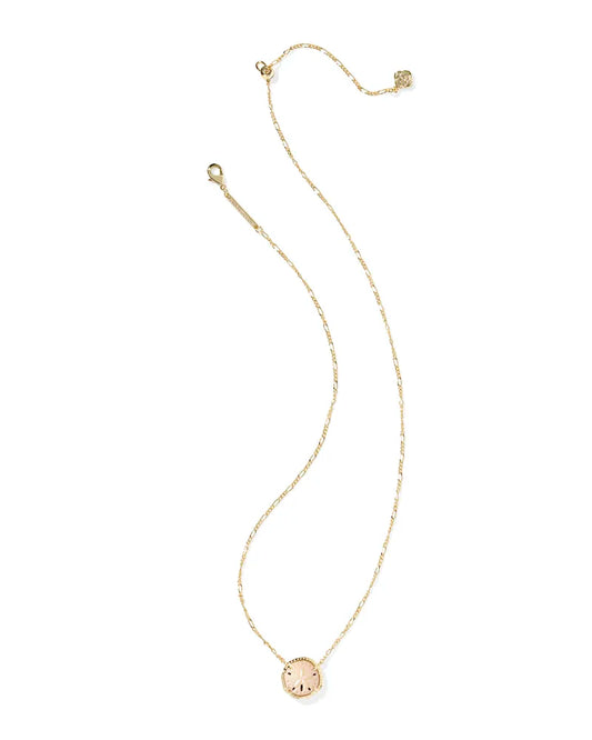 KENDRA SCOTT Sand Dollar Gold Short Pendant Necklace
