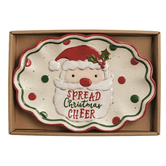 MUDPIE SANTA FARM XMAS SENTIMENT TRAY