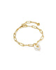 KENDRA SCOTT Sasha Heart Gold Delicate Chain Bracelet