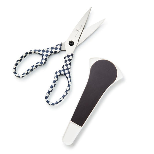 Black & White Check Kitchen Shears