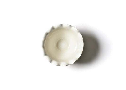 Coton Colors Signature White 9in Ruffle Bowl