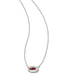 KENDRA SCOTT Grayson Silver Pendant Necklace in Dichroic Glass