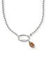 KENDRA SCOTT Football Silver Metal Strand Necklace